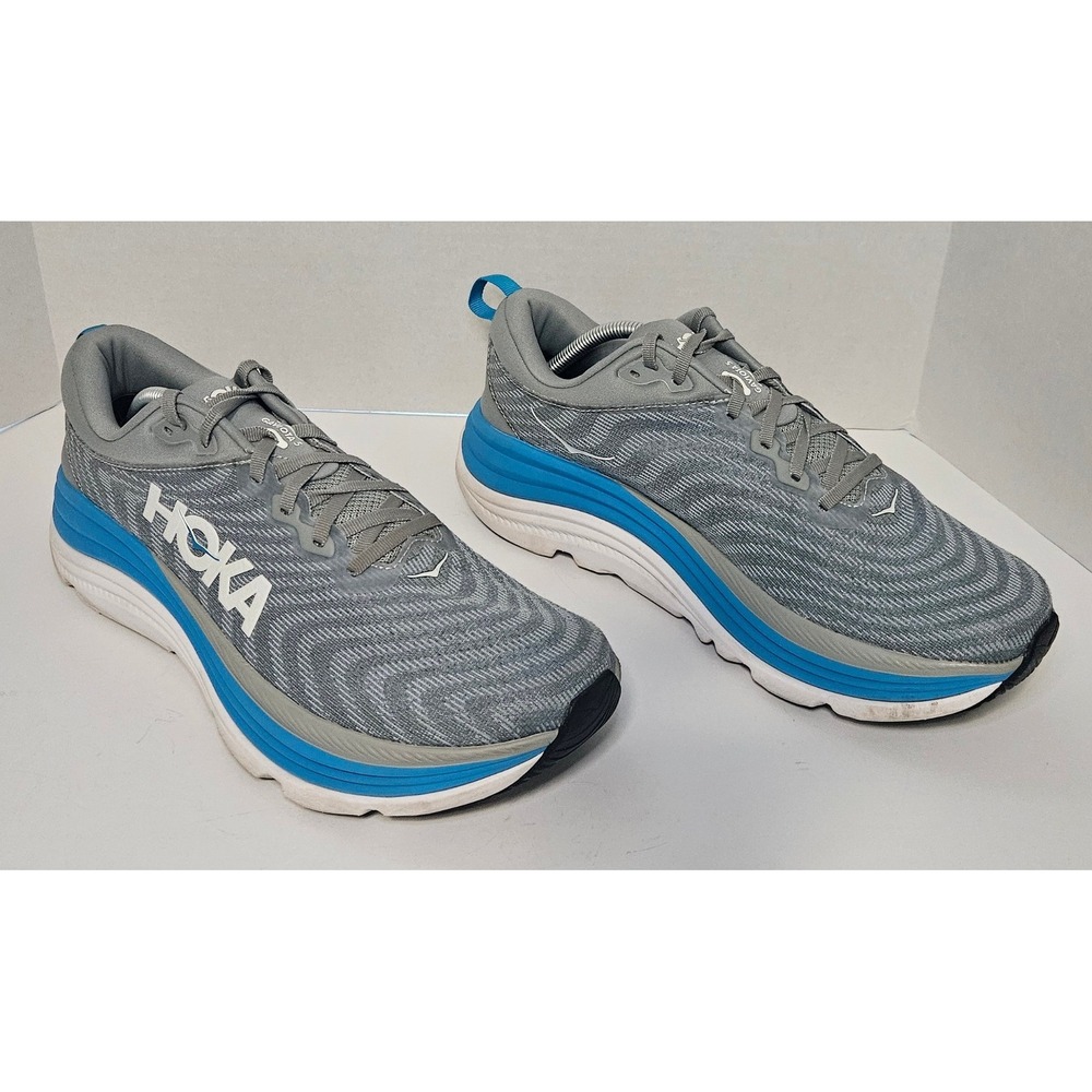 Hoka Gaviota 5 Mens Running Shoes Sneakers Gray Size 11.5 D Comfort Performance - Picture 4 of 11
